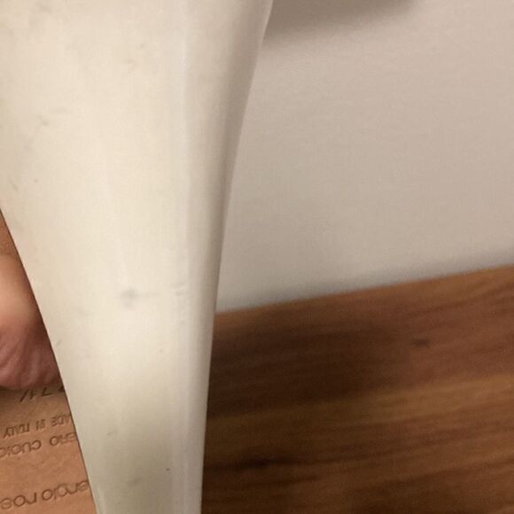 Sergio Rossi Black & White Patent Leather Open Toe Slingback Shoes.  Size 37.5. - Picture 11 of 11